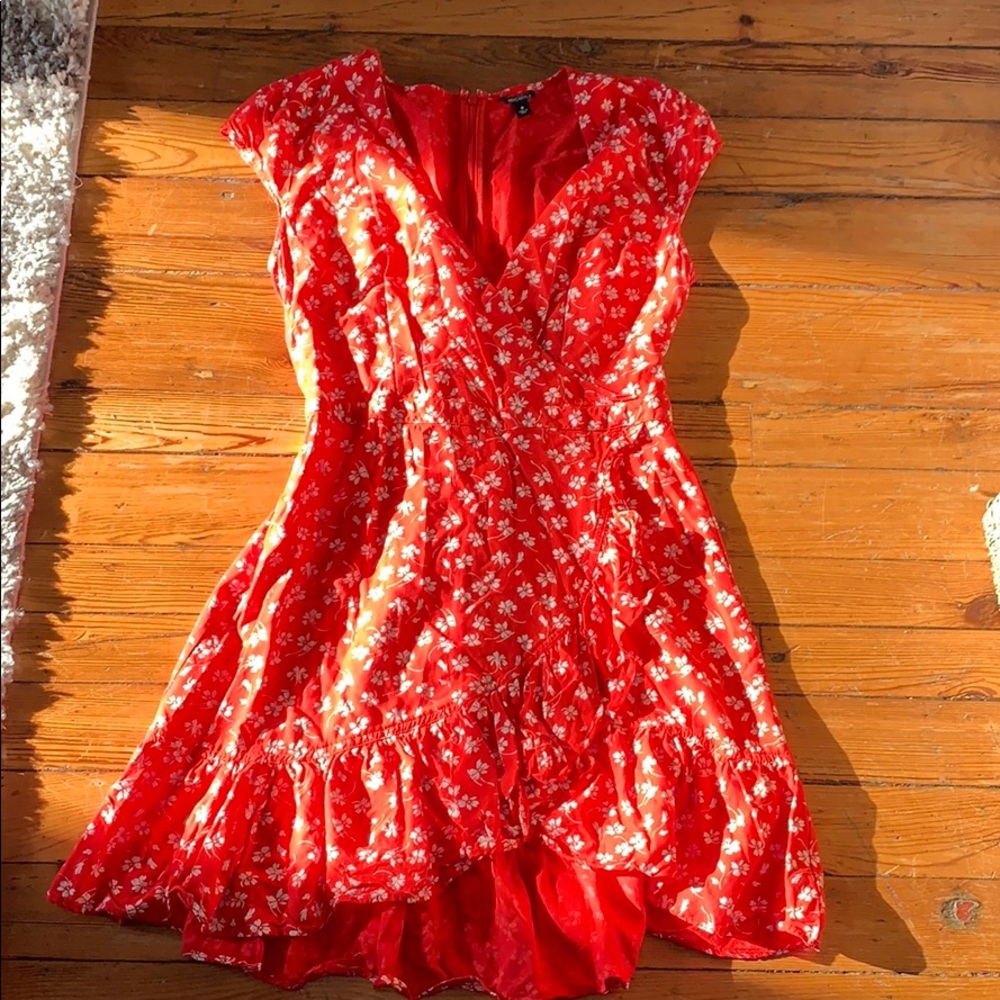 Jcrew Mercantile red wrap dress